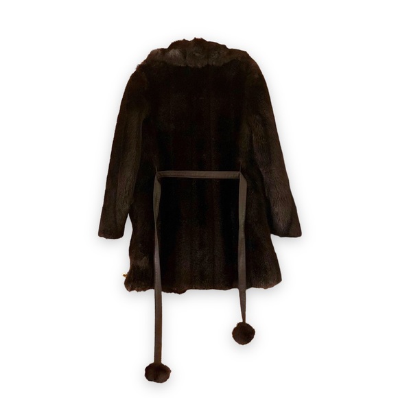 Vintage Stanley's of Geneva Aleutian Dubrowsky and Joseph Brown Faux Fur Coat - Picture 2 of 7